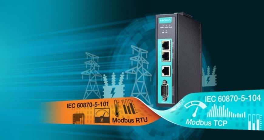 Moxa Introduces New Modbus/IEC 101-to-IEC 104 Protocol Gateways for Power Grid System Upgrade